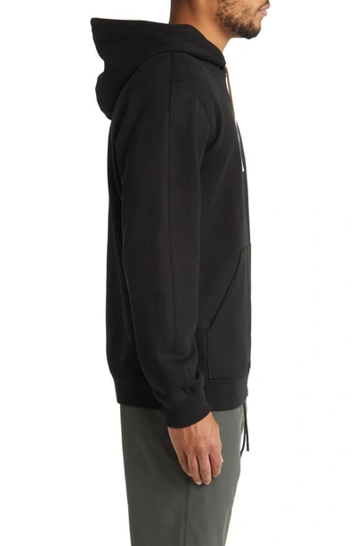 Reigning Champ Classic Fit Handcrafted Midweight Terry Hoodie In Black