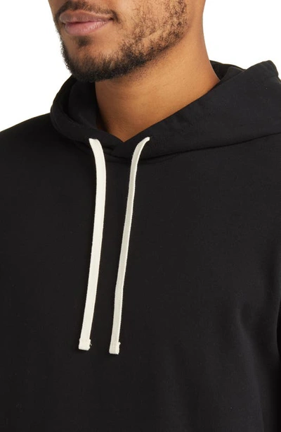 Reigning Champ Classic Fit Handcrafted Midweight Terry Hoodie In Black