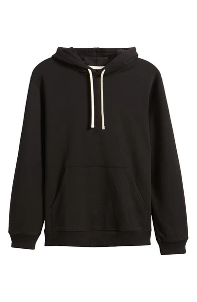 Reigning Champ Classic Fit Handcrafted Midweight Terry Hoodie In Black