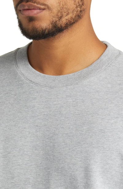 Shop Reigning Champ Classic Crewneck Midweight Terry Sweatshirt In Hgrey