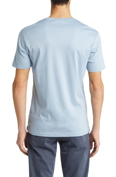 Shop Robert Barakett Georgia Regular Fit V-neck T-shirt In Pale Blue