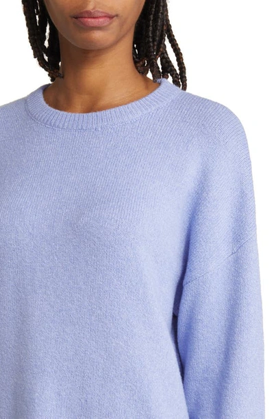 Shop Treasure & Bond Crewneck Sweater In Purple Jacquard