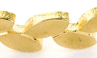 Shop Panacea Leaf Cuff Bracelet In Gold