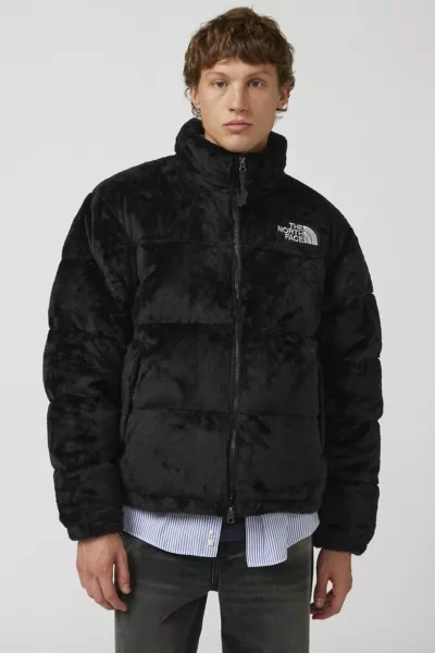 Shop The North Face Versa Velour Nuptse Jacket In Black, Men's At Urban Outfitters