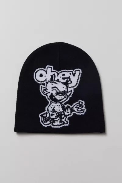 Shop Obey Devil Beanie In Black, Men's At Urban Outfitters