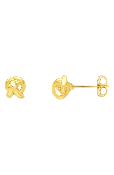 Shop Estella Bartlett Knot Stud Earrings In Gold