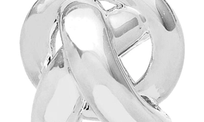 Estella Bartlett Knot Stud Earrings In Silver