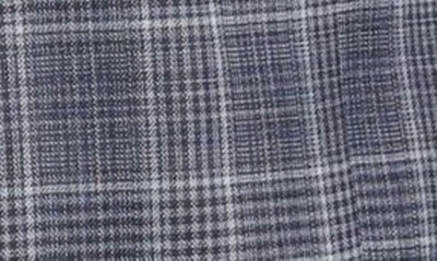 Daniel Hechter Plaid Wool Blazer In Silver