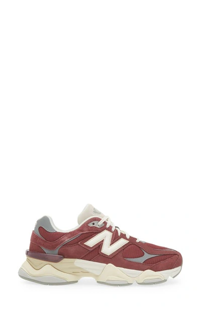 Shop New Balance 9060 Sneaker In Washed Burgundy/ Slate Grey