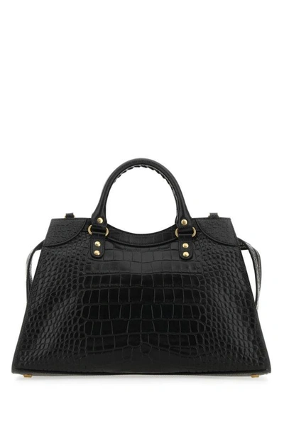 Shop Balenciaga Woman Black Leather Neo Classic City Handbag