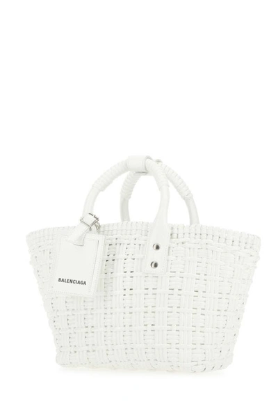 Shop Balenciaga Woman White Synthetic Leather Bistro Xs Handbag