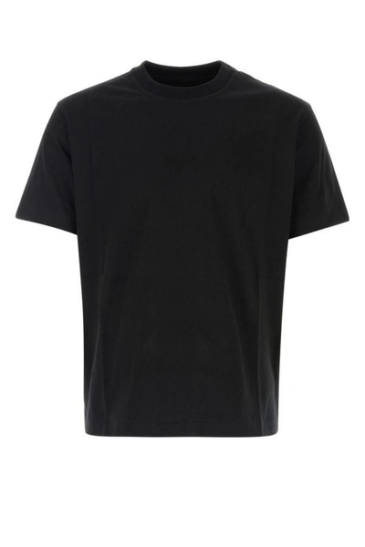 Shop Bottega Veneta Man Black Cotton T-shirt