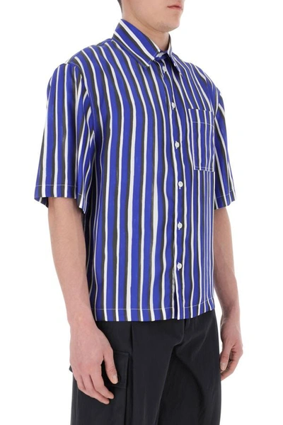 Shop Bottega Veneta Man Printed Viscose Blend Shirt In Multicolor
