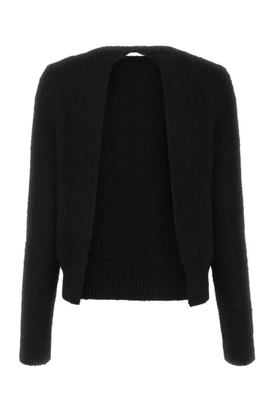Shop Bottega Veneta Woman Black Terry Fabric Sweater