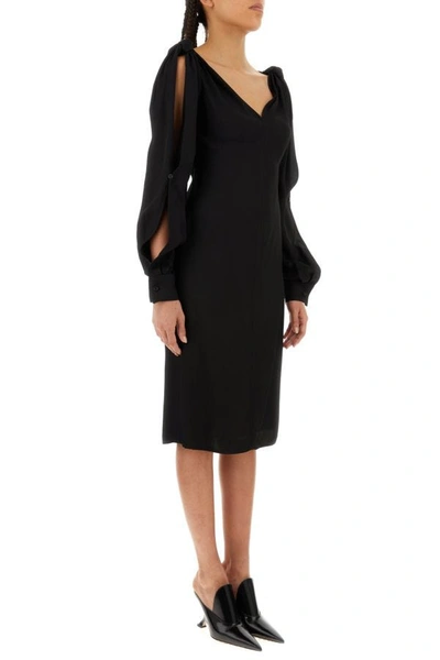Bottega Veneta Viscose Midi Dress In Black