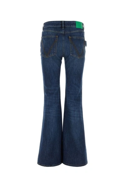 Shop Bottega Veneta Woman Denim Jeans In Blue