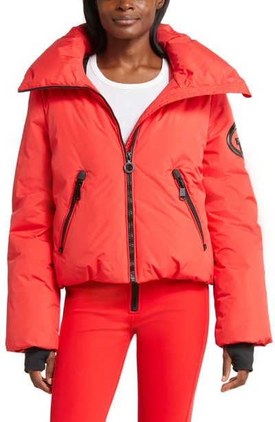 Shop Goldbergh Porter Waterproof Down Ski Jacket In Flame
