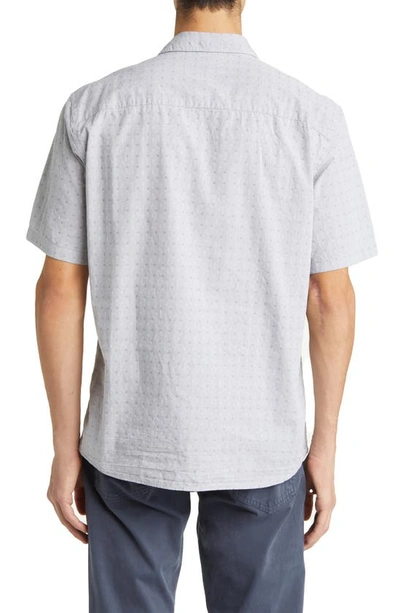 Shop Robert Barakett Good Spring Short Sleeve Button-up Shirt In Grey