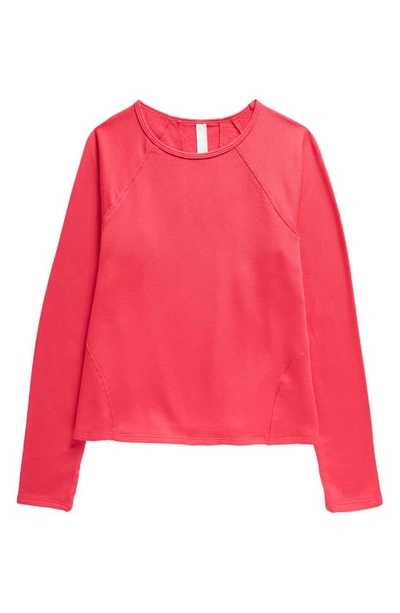 Shop Zella Girl Kids' Sweatshirt In Pink Bright