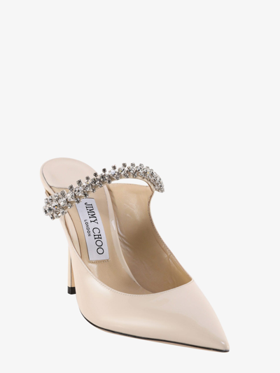 Shop Jimmy Choo Woman Bing 100 Woman Beige Pumps In Cream