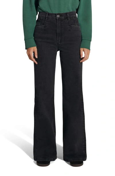 Shop Favorite Daughter The Jordie Super High Waist Wide Leg Jeans In Boulder