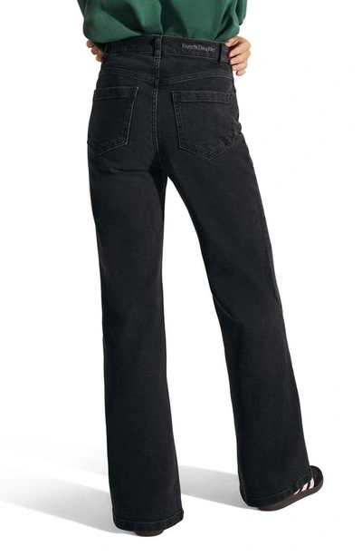 Shop Favorite Daughter The Jordie Super High Waist Wide Leg Jeans In Boulder