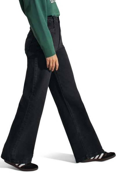 Shop Favorite Daughter The Jordie Super High Waist Wide Leg Jeans In Boulder