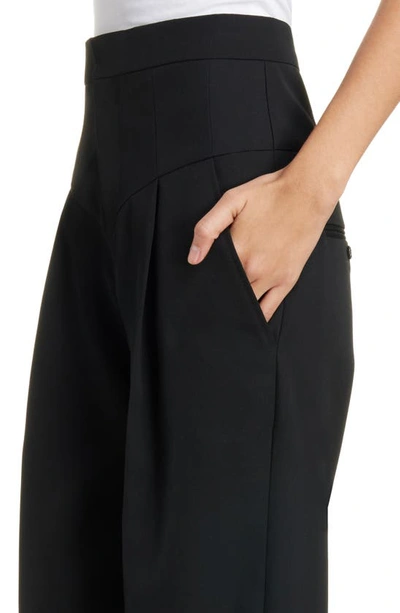 Shop Isabel Marant Staya Loose Waist Stretch Cotton Pants In Black