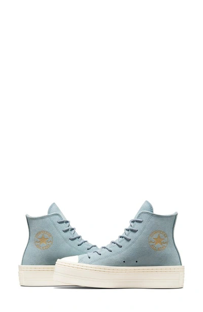 Shop Converse Chuck Taylor® All Star® Modern Lift High Top Platform Sneaker In Cocoon Blue/ Egret