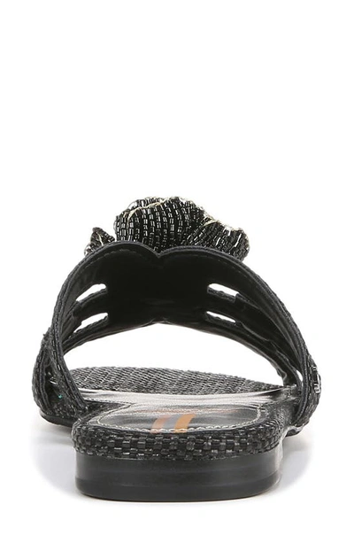 Sam Edelman Bay Flora Cutout Slide Sandal In Black