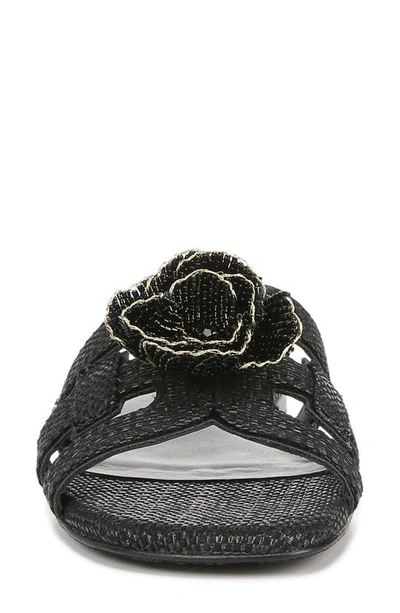 Sam Edelman Bay Flora Cutout Slide Sandal In Black