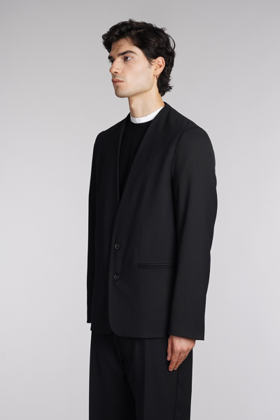 Shop Mauro Grifoni Blazer In Black Polyester