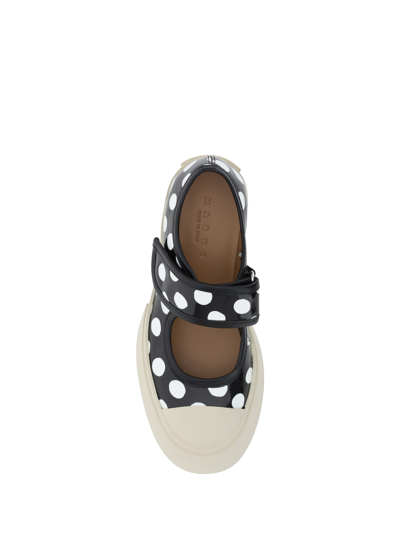 Shop Marni Mary Jane Sneakers In Zo230