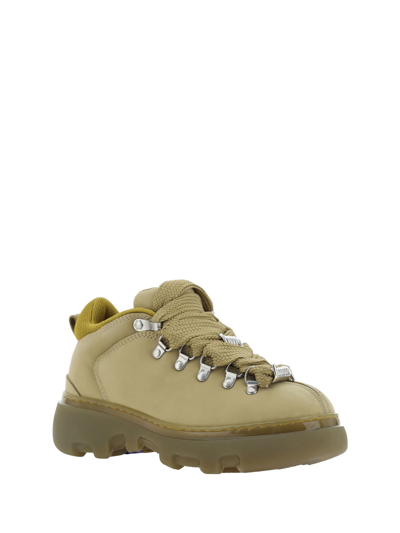 Shop Burberry Trek Ankle Boots In Taupe