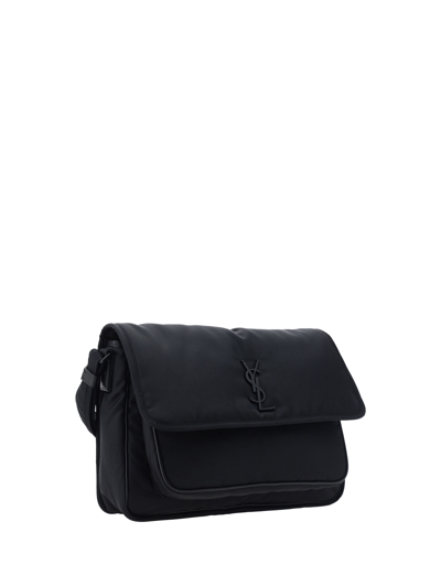 Shop Saint Laurent Niki Camera Shoulder Bag In Nero/nero