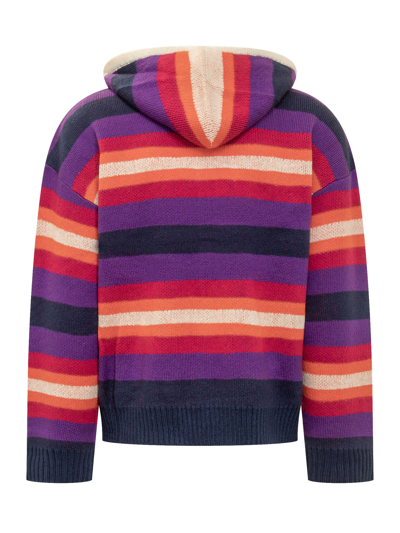 Shop Bluemarble Knitted Sweater In Multicolor Stripes