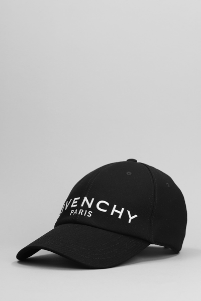 Shop Givenchy Hats In Black Cotton