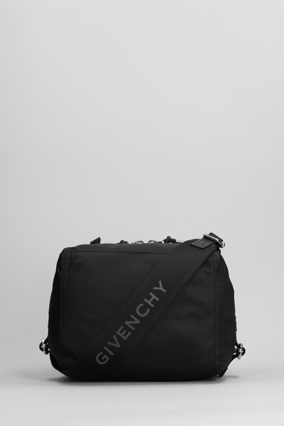 Shop Givenchy Pandora Bag S Shoulder Bag In Black Polyamide