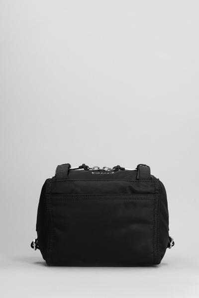 Shop Givenchy Pandora Bag S Shoulder Bag In Black Polyamide