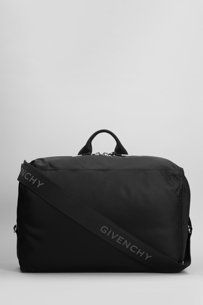 Shop Givenchy Pandora Bag M Shoulder Bag In Black Polyamide