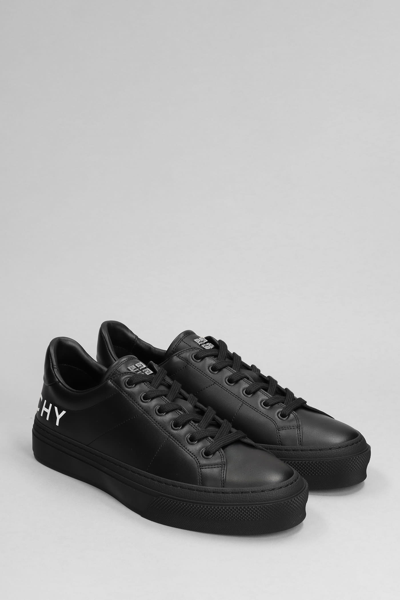 Shop Givenchy City Sport Sneakers In Black Leather