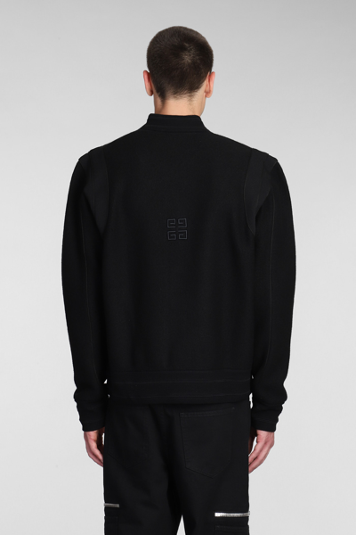 Shop Givenchy Bomber Bomber In Black Wool
