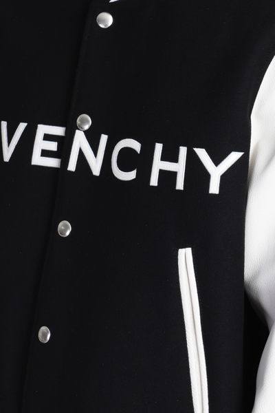 Shop Givenchy Bomber In Black Polyamide
