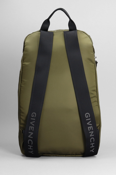 Shop Givenchy G-trek Backpack In Khaki Polyamide