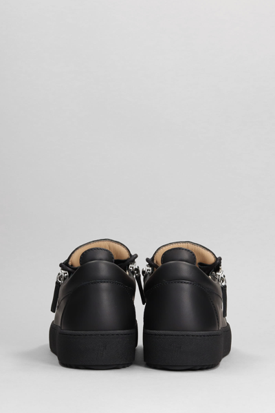 Shop Giuseppe Zanotti Frankie Sneakers In Black Leather