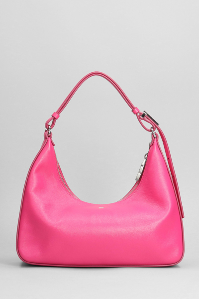 Shop Givenchy Moon Shoulder Bag In Fuxia Leather In Rose-pink