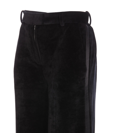 Shop Circolo 1901 Chenylle Pants In Black