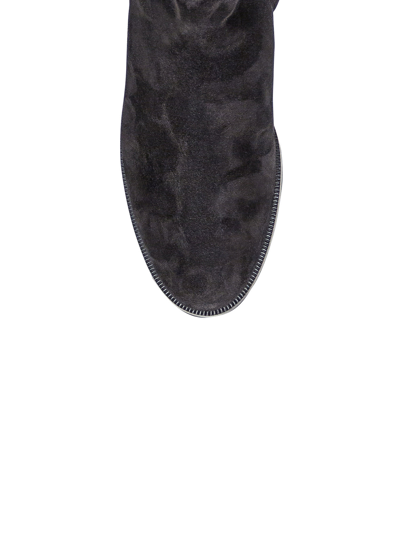 Shop Maison Skorpios Stefania Boots In Suede Leather In Black