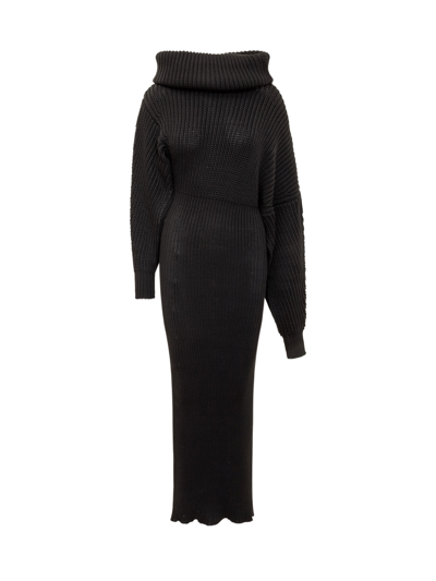 Shop A.w.a.k.e. Knit Maxi Dress In Black