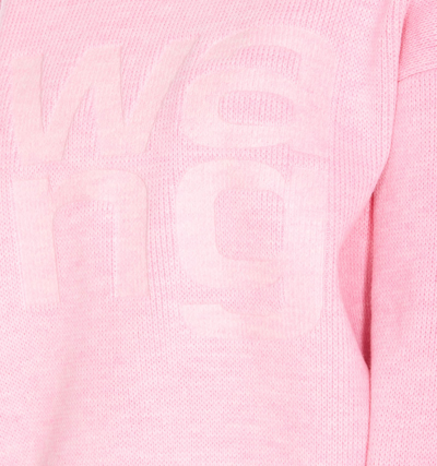 Shop Alexander Wang Logo Pullover In Pink